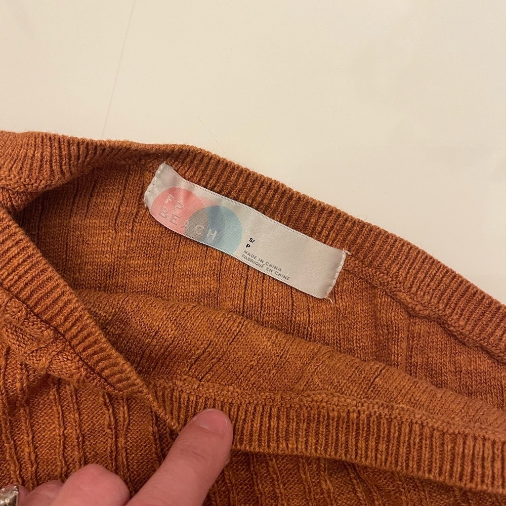 Free People Beach One Shoulder Knit Top - S - Picture 2 of 3